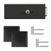 Karcher EDGE Glastürschloss Komplettset EGS28660QLS9 KD Comfort Privacy rechteckig Kosmos schwarz Links