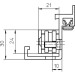 VX 7521 3D Simonswerk Variant-Aufnahmeelement verzinkt