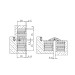 Basys Gelenkscharnier DX 200 Türband 3 D Zeichnung