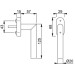 Amsterdam Hoppe E0400/U30 Fenstergriff Edelstahl matt 2