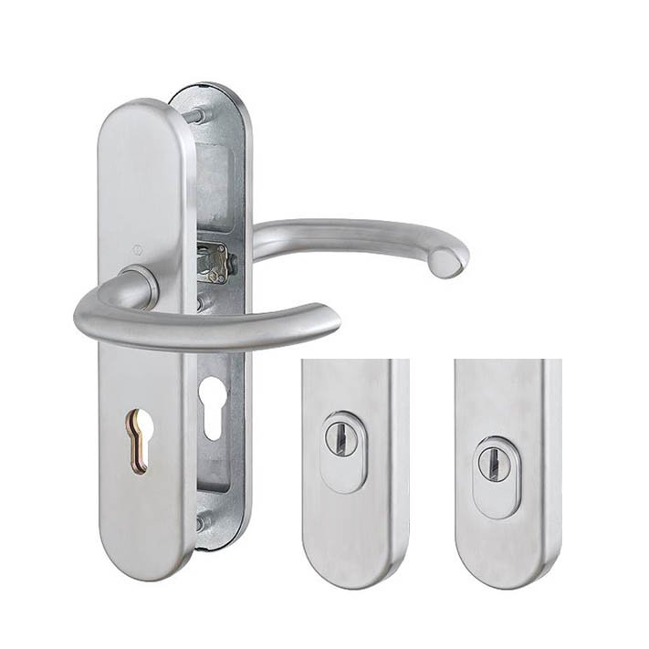 Marseille HOPPE Schutz-Türdrücker-Langschild-Garnitur...