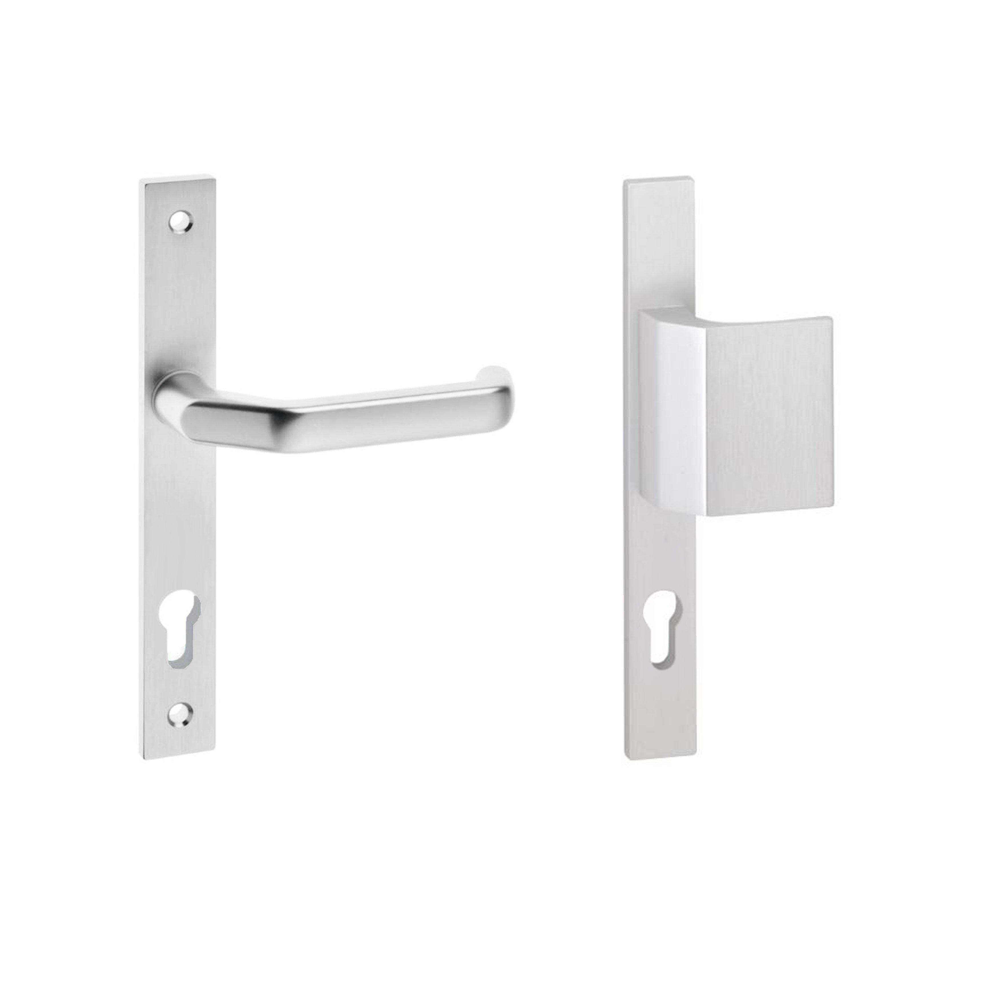 EDI Wechsel-Langschild-Garnitur für Rahmentüren 312H Alu F1 PZ92