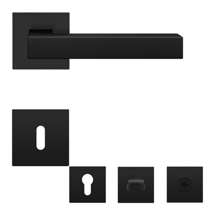 Karcher EPL46Q Seattle Türdrücker Rosettengarnitur Kosmos Schwarz