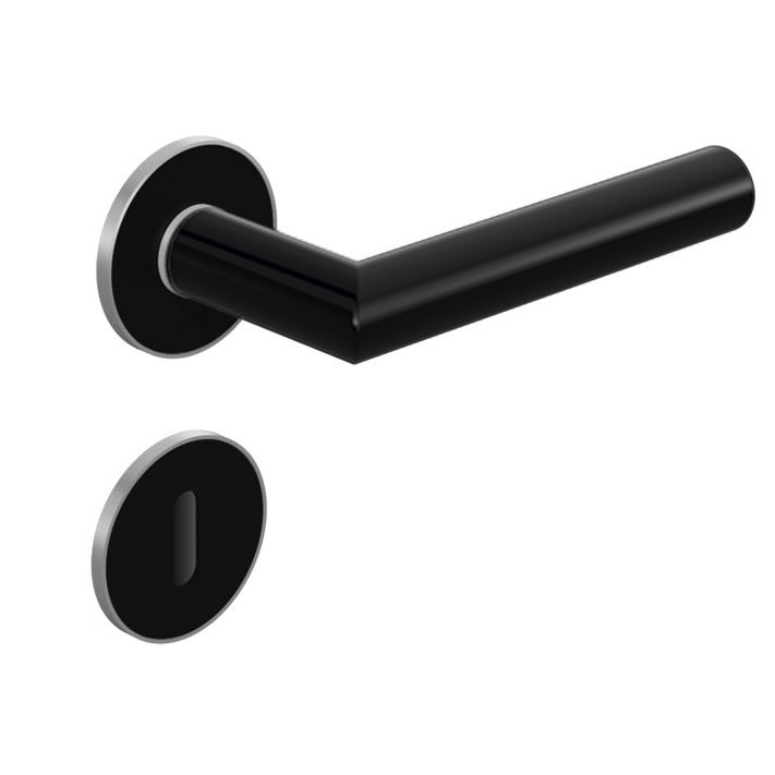 HEWI Bicolor Türdrücker 162 Tiefschwarz glänzend 90