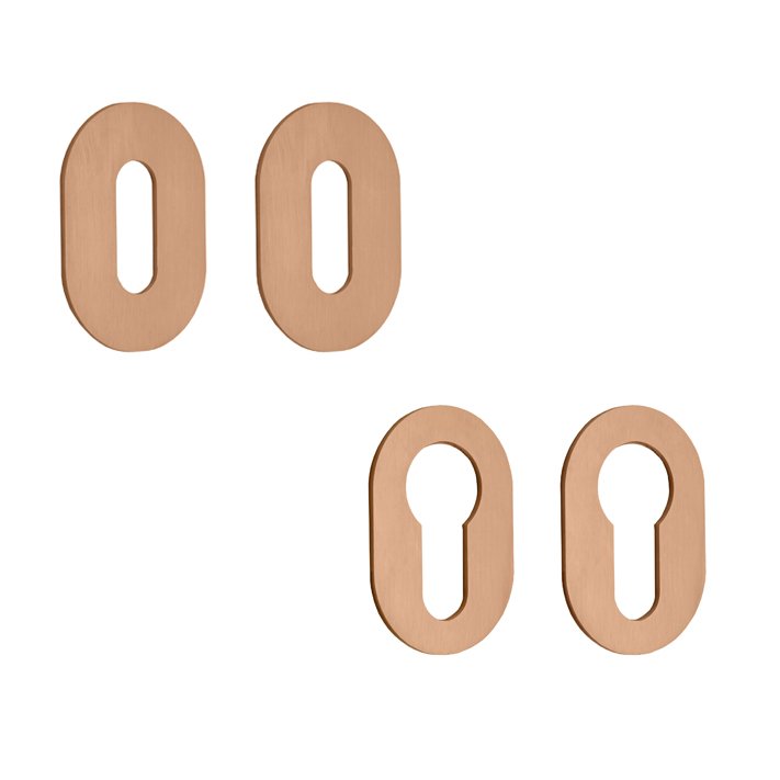 306VM HEWI mini Schlüsselrosettenpaar Kupfer matt