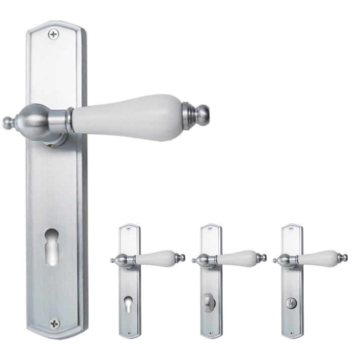 Oscar R039 Ghidini Türgriff-Langschild-Garnitur M18 mattchrom...