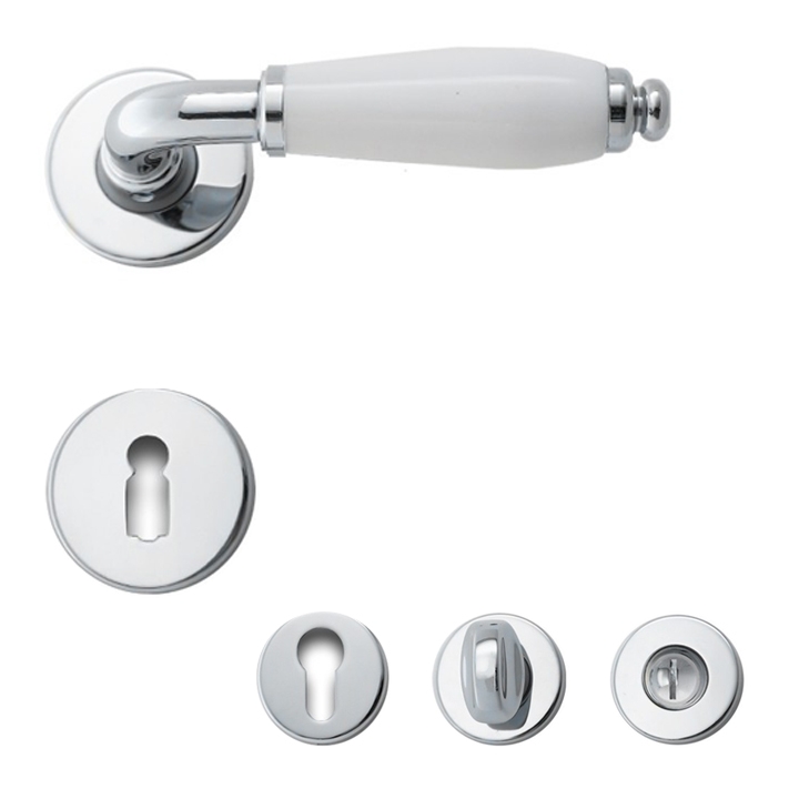 Oslo R5200 Ghidini Türgriff-Rosetten-Garnitur M4 glanzchrom...